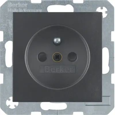 Berker wandcontactdoos penaarde kindveilig schroefklem S1/B3/B7 antraciet mat (6765761606)