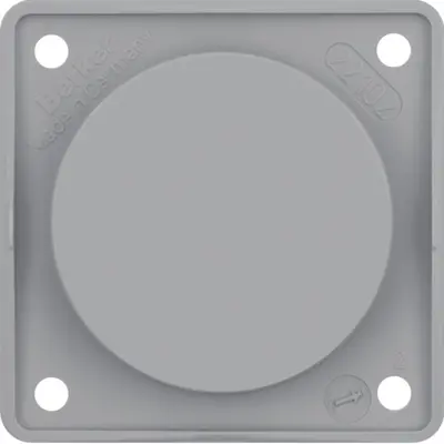 Berker Integro Flow blinddeksel grijs glans (945162507)