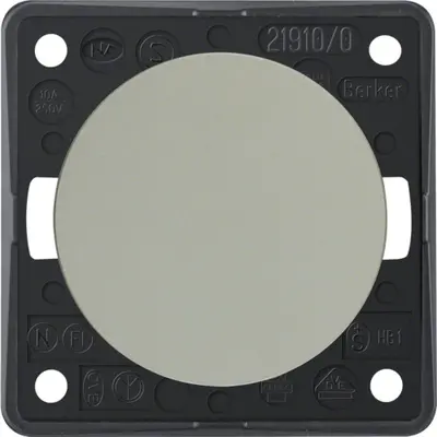 Berker Integro Flow pulsdrukker maakcontact mat chroom (936712568)