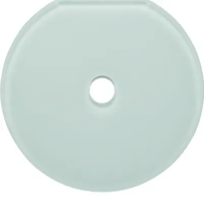 Berker eindafdekraam voor draaischakelaar/draai-impulsdrukkers glas wit (109409)