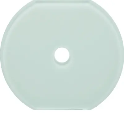 Berker middenafdekraam voor draaischakelaar/draai-impulsdrukkers glas wit (109509)