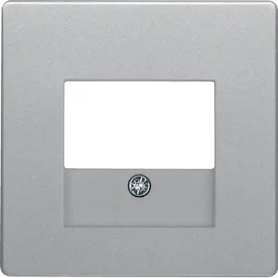 Berker centraalplaat USB / luidspreker Q1/Q3/Q7 aluminium (10336084)