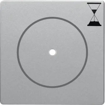 Berker drukknop met controlevenster en zandlopersymbool voor tijdschakelaar Q1/Q3/Q7 aluminium (16746084)