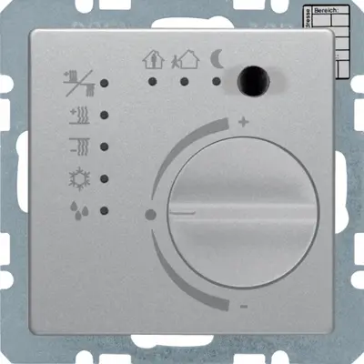 Berker KNX therm. met regelknop, berker Q.1/Q.3/Q.7, alulook (75441124)