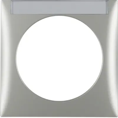 Berker Integro Flow afdekraam 1-voudig met tekstveld mat chroom gelakt (918032568)