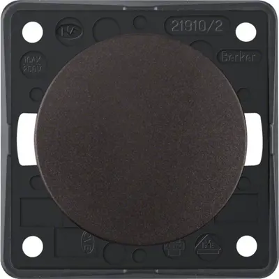 Berker Integro Flow uitschakelaar 2-polig 10 AX bruin mat (936522501)