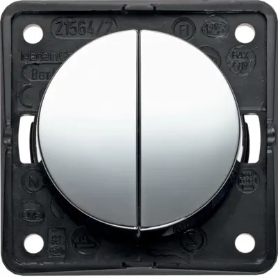 Berker Integro Flow serieschakelaar 10 AX glanzend chroom (936552518)