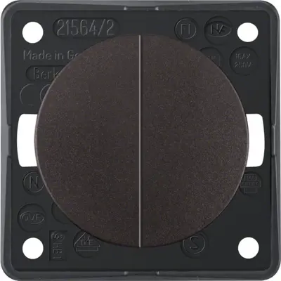 Berker Integro Flow serieschakelaar 10 AX bruin mat (936552501)