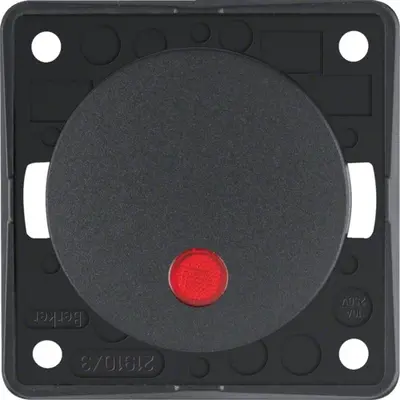 Berker Integro Flow pulsdrukker maakcontact verlicht antraciet mat (937722505)