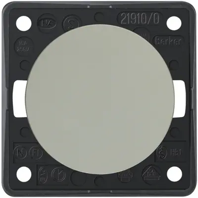 Berker Integro Flow pulsdrukker maakcontact mat chroom (936712528)