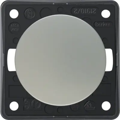 Berker Integro Flow uitschakelaar 2-polig 10 AX mat chroom (936522568)