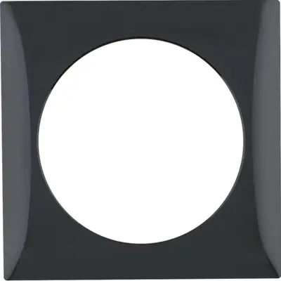 Berker Integro Flow afdekraam 1-voudig zwart glans (918272510)