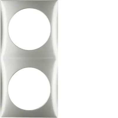 Berker Integro Flow afdekraam 2-voudig mat chroom gelakt (918262558)