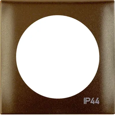 Berker Integro Flow afdekraam 1-voudig bruin mat IP44 (918272591)