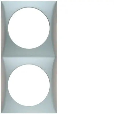 Berker Integro Flow afdekraam 2-voudig mat chroom (918262528)