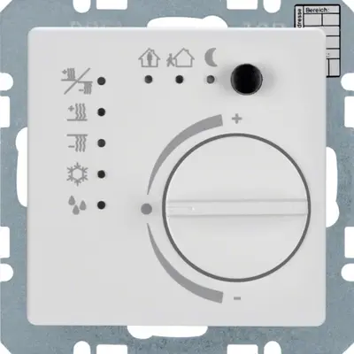 Berker KNX therm. met regelknop, berker Q.1/Q.3/Q.7, polarwit (75441129)