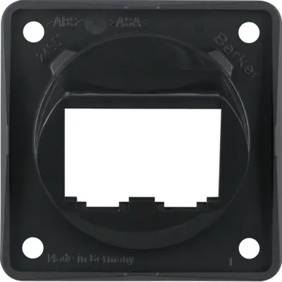 Berker Integro Flow draagplaat 2-voudig voor BTR/E-dat modules zwart glans (845582510)