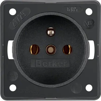 Berker Integro Flow wandcontactdoos penaarde antraciet mat (961852505)