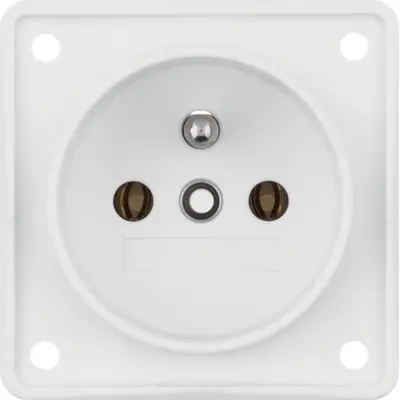 Berker Integro Flow wandcontactdoos penaarde wit mat (961852502)