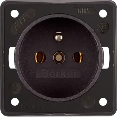 Berker Integro Flow wandcontactdoos penaarde bruin mat (961852501)