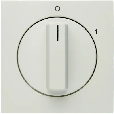 Berker draaiknop voor draaischakelaar aan/uit met opdruk 0-1 S1/B3/B7 wit glans (11508989)