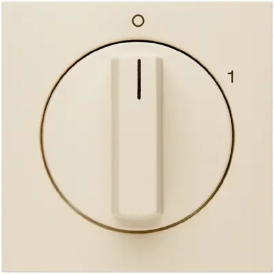 Berker draaiknop voor draaischakelaar aan/uit met opdruk 0-1 S1/B3/B7 creme glans (11508982)