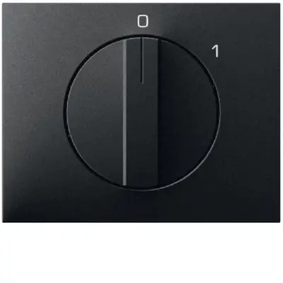 Berker draaiknop voor draaischakelaar aan/uit met opdruk 0-1 K1 antraciet (11507106)