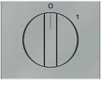 Berker draaiknop voor draaischakelaar aan/uit met opdruk 0-1 K5 edelstaal (11507104)