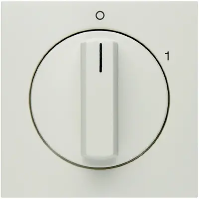 Berker draaiknop voor draaischakelaar aan/uit met opdruk 0-1 S1/B3/B7 wit mat (11501909)