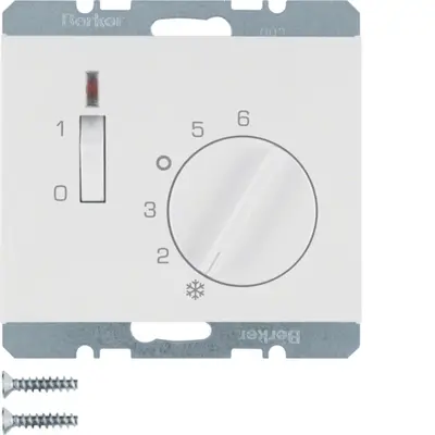 Berker kamerthermostaat 24V verbreekcontact K1 wit (20317109)