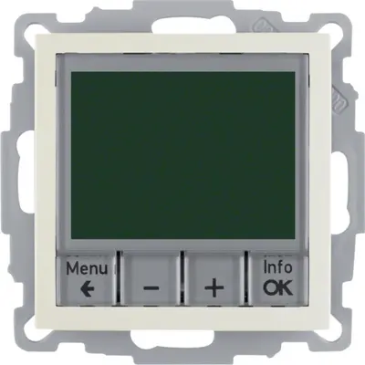 Berker thermostaat met display en maakcontact S1/B3/B7 creme glans (20448982)