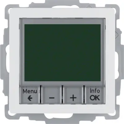 Berker thermostaat met display en maakcontact Q1/Q3/Q7 wit (20446089)