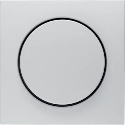 Berker centraaldeel met knop voor draaidimmer en potentiometer S1 IP44 aluminium (13671404)