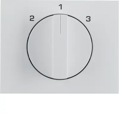 Berker draaiknop driestandenschakelaar 2-1-3 K1 wit (1088710900)