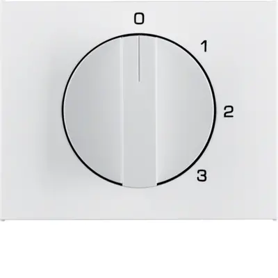 Berker draaiknop driestandenschakelaar 0-stand 1-2-3 K1 wit (1087710900)