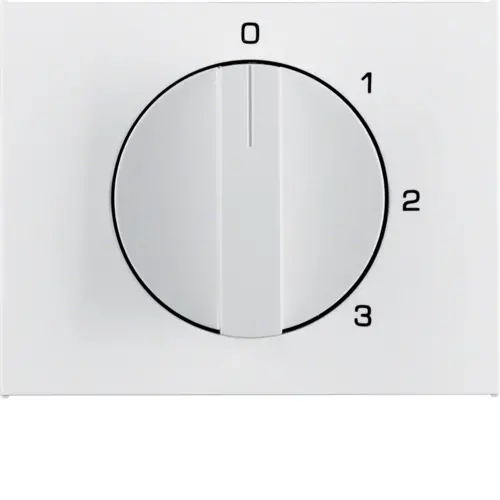 Berker draaiknop driestandenschakelaar 0-stand 1-2-3 K1/K5 wit (1087710900)