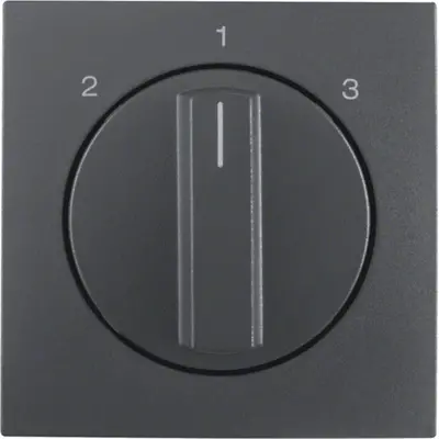 Berker draaiknop driestandenschakelaar 2-1-3 S1/B3/B7 antraciet mat (1084160600)