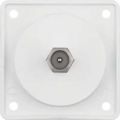 Berker Integro Flow TV-antennedoos met F-connector wit glans (945812502)