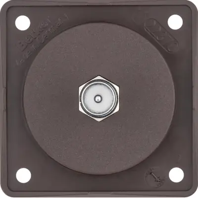 Berker Integro Flow TV-antennedoos met F-connector bruin glans (945812501)