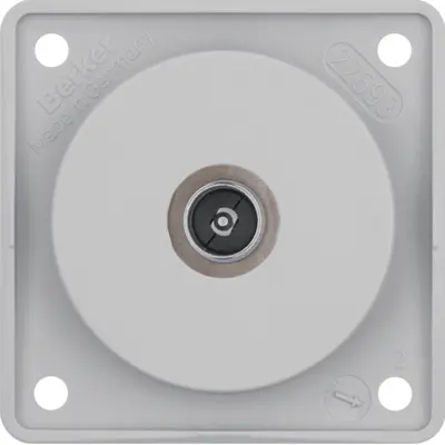 Berker Integro Flow TV-antennedoos met soldeeraansluiting grijs mat (945112516)