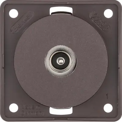 Berker Integro Flow TV-antennedoos met soldeeraansluiting bruin mat (945112511)