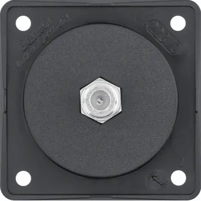 Berker Integro Flow SAT-antennewandcontactdoos zwart mat (9451905)