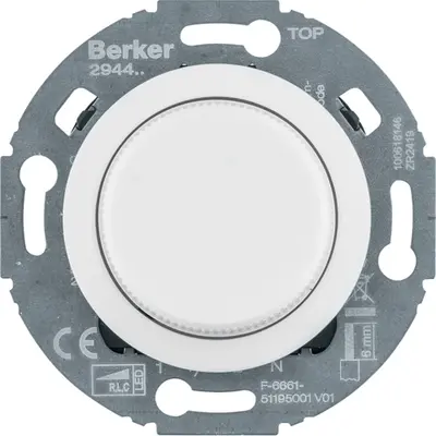 Berker universele draaidimmer comfort LED 3-100W 1930 wit (294410)