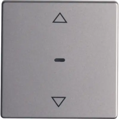 Berker drukknop voor elektronische jaloeziebediening Q1/Q3/Q7 aluminium (85241124)