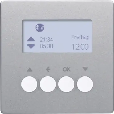 Berker KNX-RF schakelklok-opzetmod. jal.bed. berker Q.1/Q.3/Q.7, alulook (85745124)