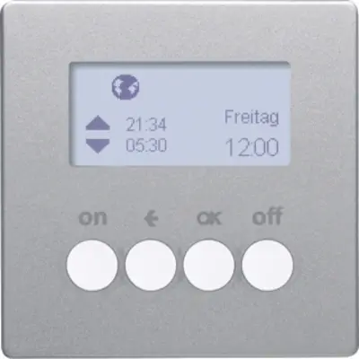 Berker KNX-RF schakelklok-opzetmod. berker Q.1/Q.3/Q.7, alulook (85745224)