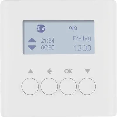 Berker KNX-RF schakelklok-opzetmod. jal.bed. berker Q.1/Q.3/Q.7, polarwit (85745129)