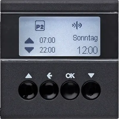 Berker KNX-RF schakelklok-opzetmod. jal.bed. berker S.1/B.3/B.7, antraciet (85745185)