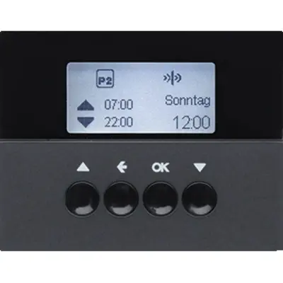 Berker KNX-RF schakelklok-opzetmod. jal.bed. berker K.1, antraciet (85745175)