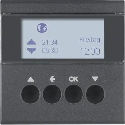 Berker schakelklok jaloeziebesturing opzetmodule S1/B3/B7 antraciet mat (85741185)